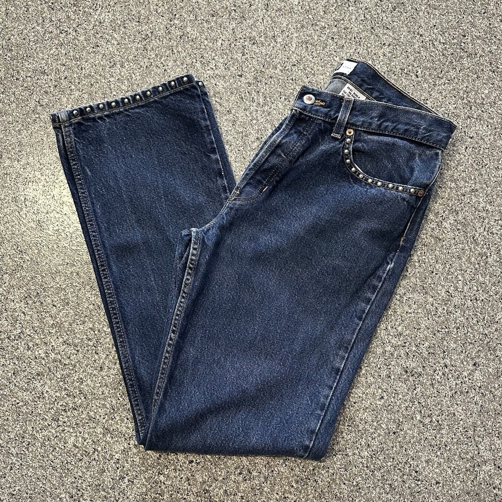 Gap Jeans Womens 8R 29x31 Vintage Y2K '01 Bootcut Studded Relaxed Button Fly